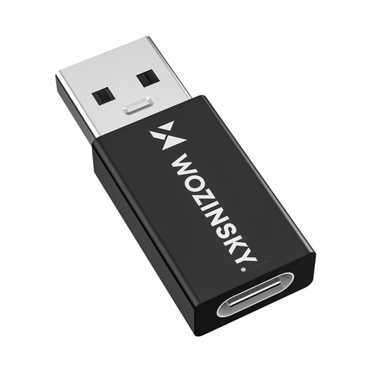 Wozinsky WAAC-01 USB-A - USB-C OTG-adapter - Svart