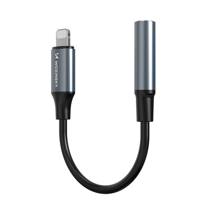 Wozinsky WALJ-01 Lightning adapter - 3,5 mm mini jack - svart