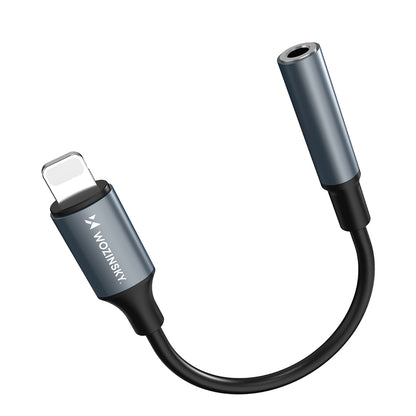 Wozinsky WALJ-01 Lightning adapter - 3,5 mm mini jack - svart