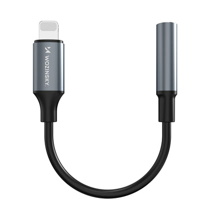 Wozinsky WALJ-01 Lightning adapter - 3,5 mm mini jack - svart