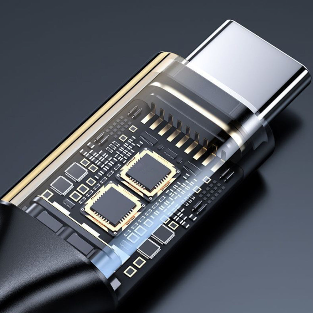 Wozinsky WACM-01 USB-C Adapter - 3,5 mm Mini Jack - Svart