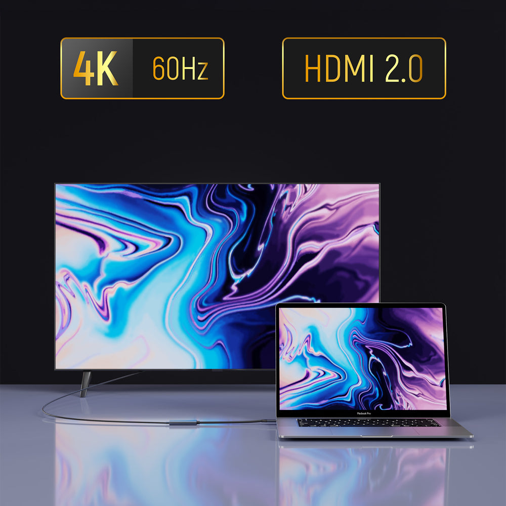 Wozinsky WACH-01 USB-C - HDMI 4K 60Hz Adapter - Svart