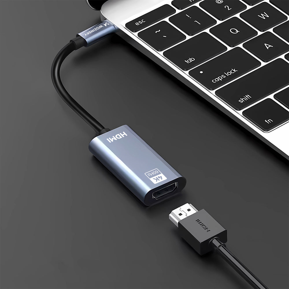 Wozinsky WACH-01 USB-C - HDMI 4K 60Hz Adapter - Svart