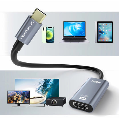 Wozinsky WACH-01 USB-C - HDMI 4K 60Hz Adapter - Svart