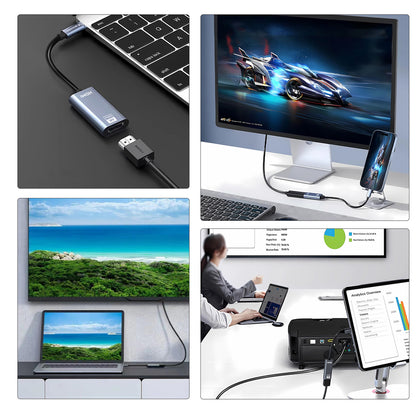 Wozinsky WACH-01 USB-C - HDMI 4K 60Hz Adapter - Svart
