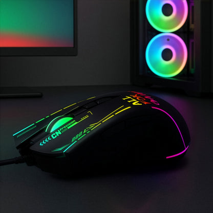 Wozinsky WMGK-7200 Träddad optisk spelmus 7200 DPI - svart
