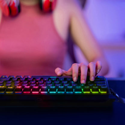 Wozinsky WKGP-1165 Mekaniskt speltangentbord med RGB-bakgrundsbelysning - svart