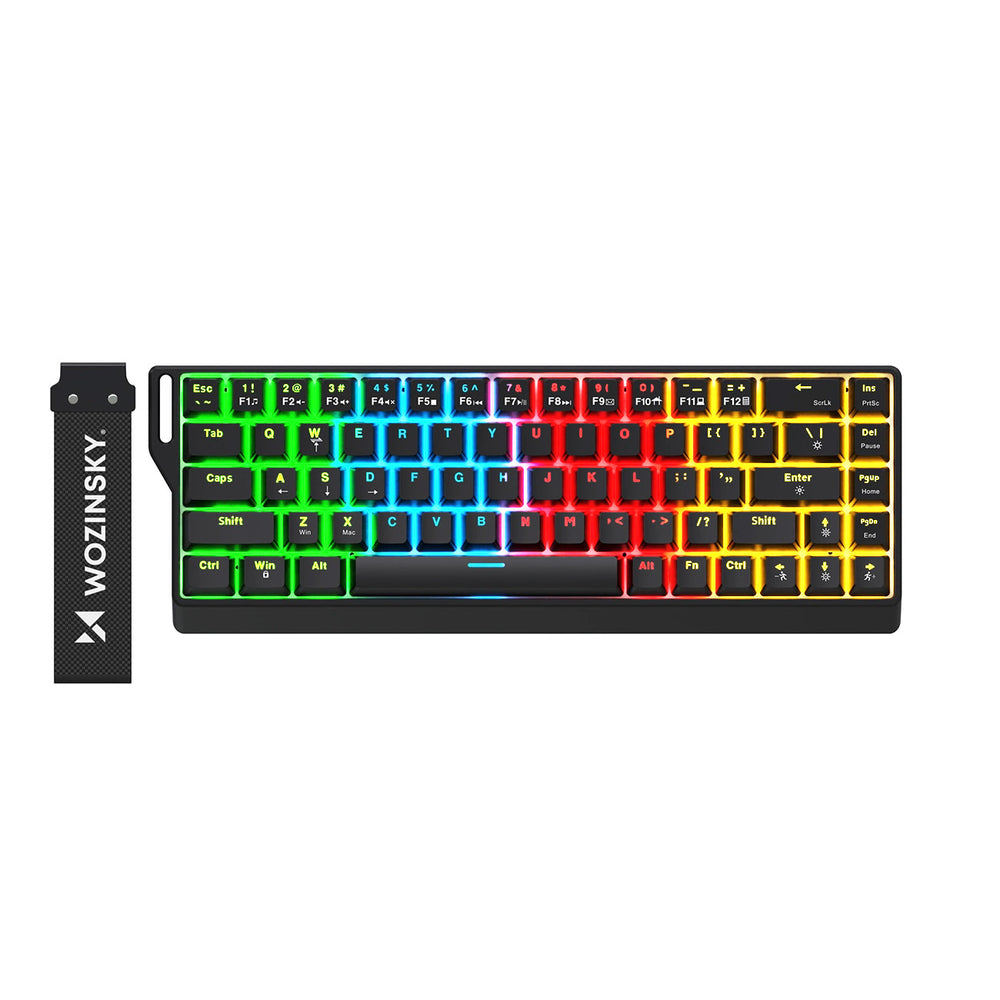 Wozinsky WKGP-1165 Mekaniskt speltangentbord med RGB-bakgrundsbelysning - svart