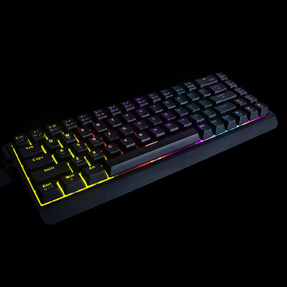 Wozinsky WKGP-1165 Mekaniskt speltangentbord med RGB-bakgrundsbelysning - svart