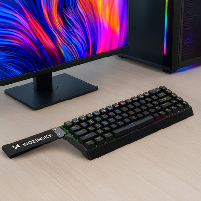 Wozinsky WKGP-1165 Mekaniskt speltangentbord med RGB-bakgrundsbelysning - svart