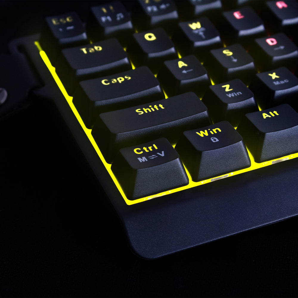 Wozinsky WKGP-1165 Mekaniskt speltangentbord med RGB-bakgrundsbelysning - svart