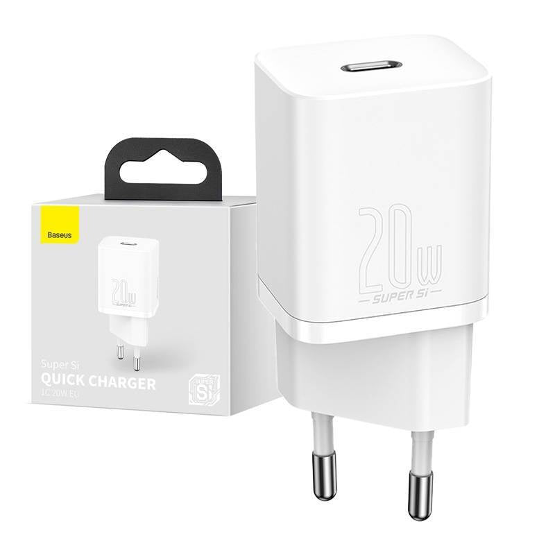 Baseus Super Si snabbladdare 1C 20W (vit