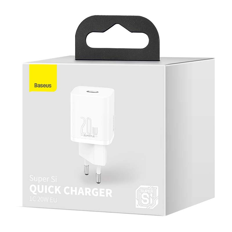 Baseus Super Si snabbladdare 1C 20W (vit