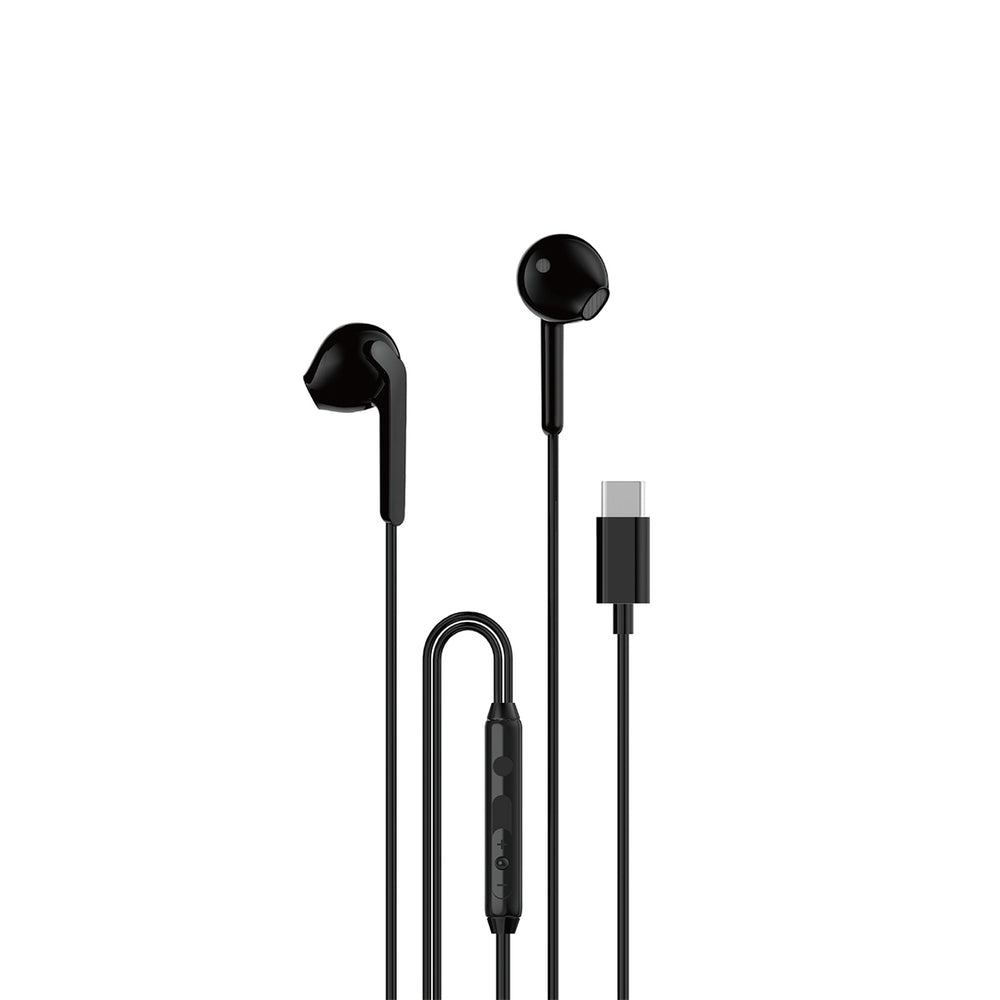 Dudao X3C In-Ear Wired USB-C Headphones 1.2m - Svart