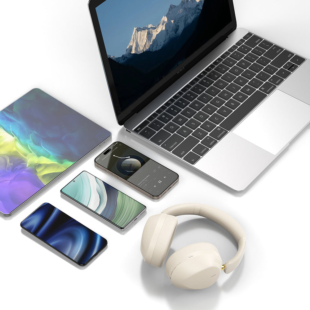 Dudao X22 Max trådlösa Bluetooth-hörlurar med ANC - beige