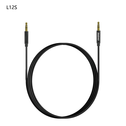Dudao L12S AUX kabel mini jack 3,5 mm 1m 3-pol stereo - svart