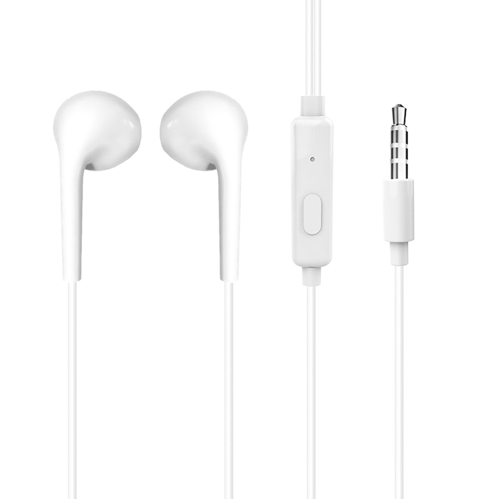 Dudao X10S trådbundna hörlurar 3,5 mm mini jack 1,15m - vit