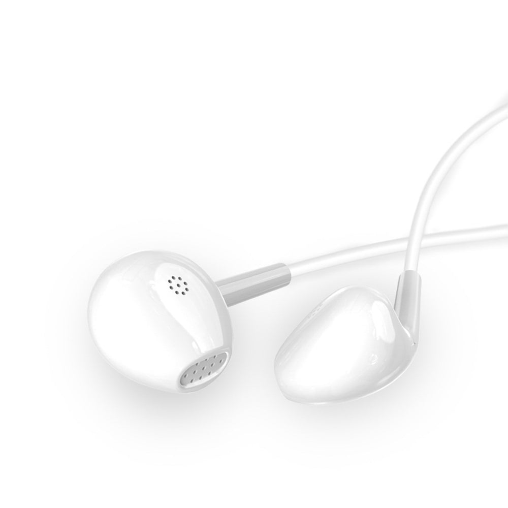 Dudao X10S trådbundna hörlurar 3,5 mm mini jack 1,15m - vit