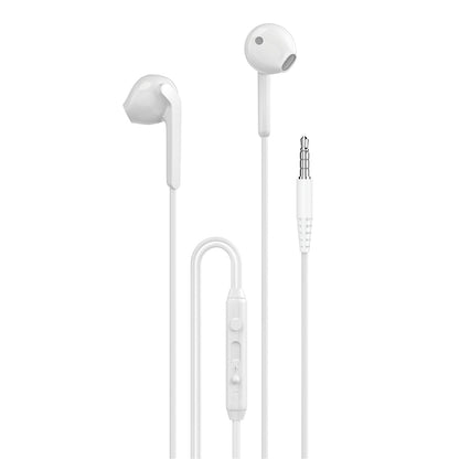 Dudao X3 hörlurar, trådbundna, 3,5 mm minijack - vita
