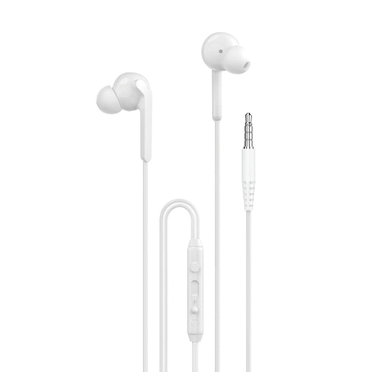 Dudao X3+ hörlurar, trådbundna, 3,5 mm minijack - vita