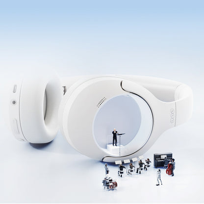 QCY H3 Lite hörlurar med ANC och Bluetooth 5.3 - Vit