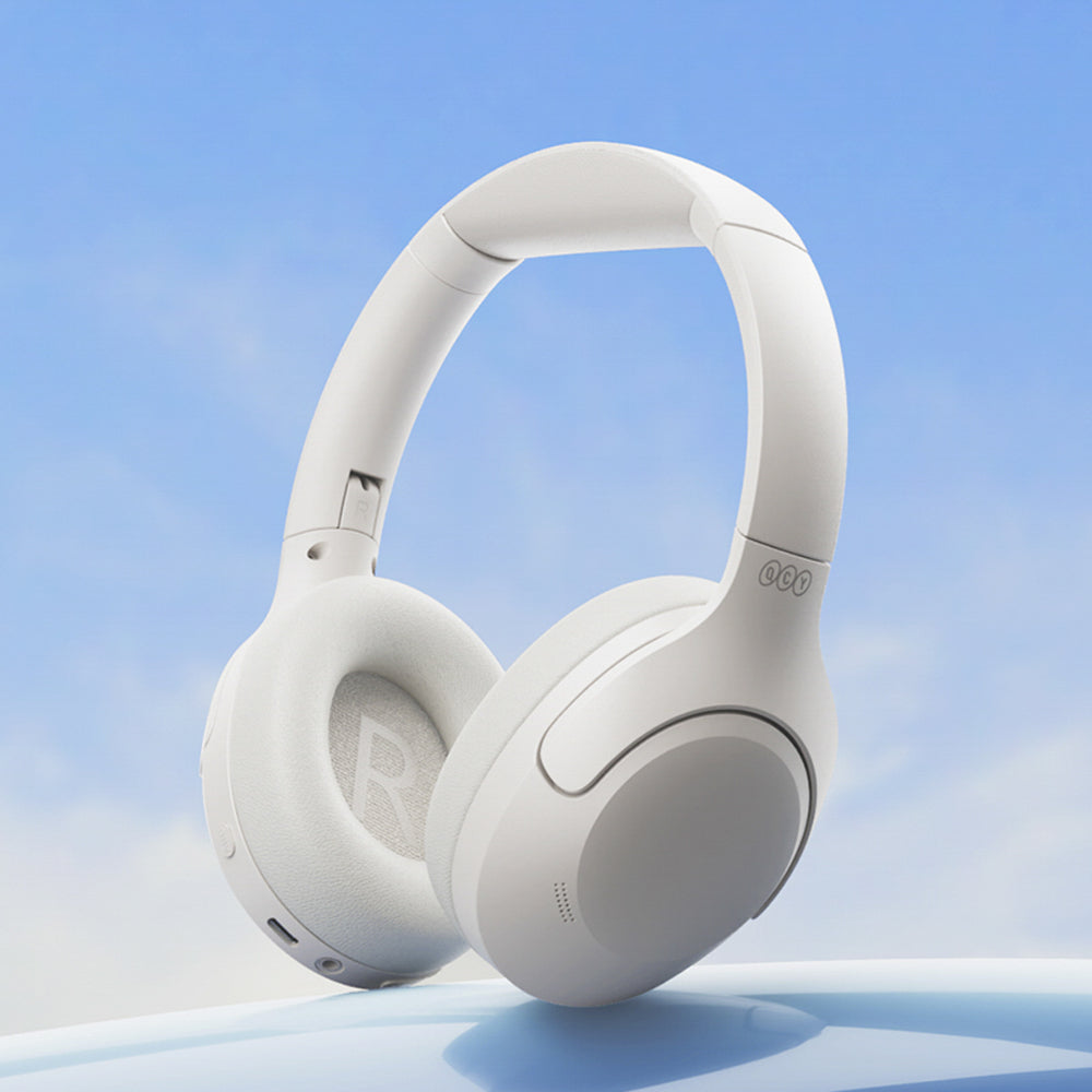 QCY H3 Lite hörlurar med ANC och Bluetooth 5.3 - Vit