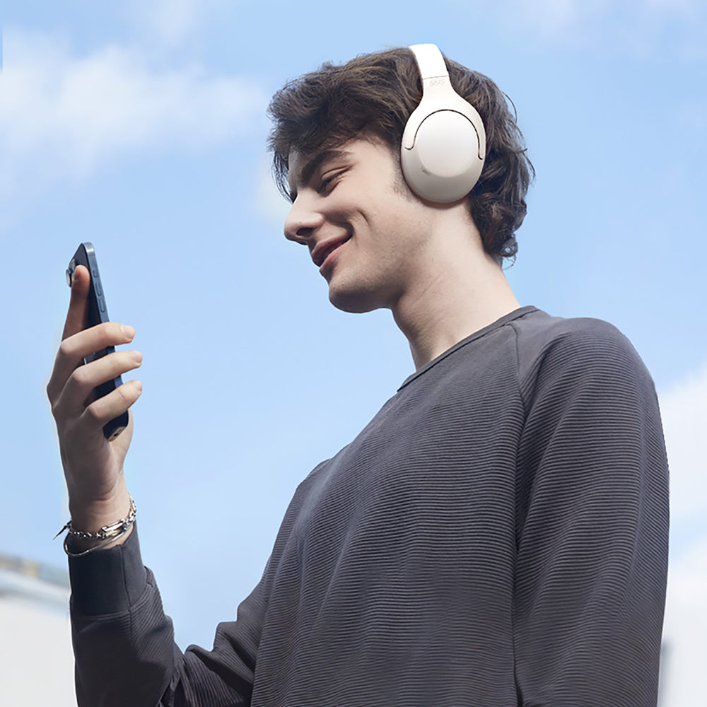 QCY H3 Lite hörlurar med ANC och Bluetooth 5.3 - Vit