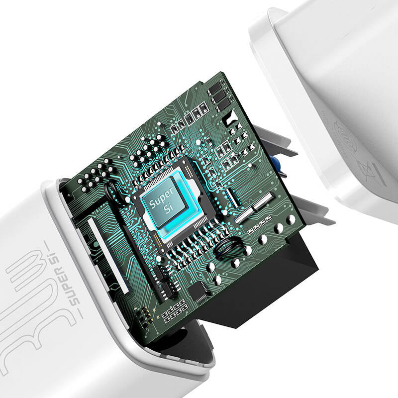 Snabbladdare Baseus Super Si 1C 30W (vit