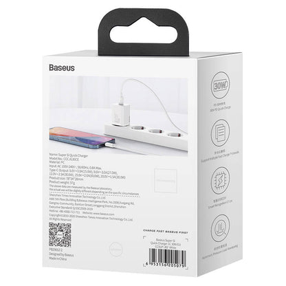 Snabbladdare Baseus Super Si 1C 30W (vit