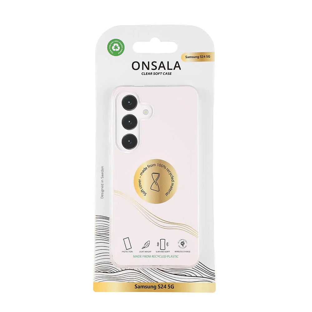 ONSALA  Mobilskal Återvunnen TPU Transparent - Samsung S24 5G