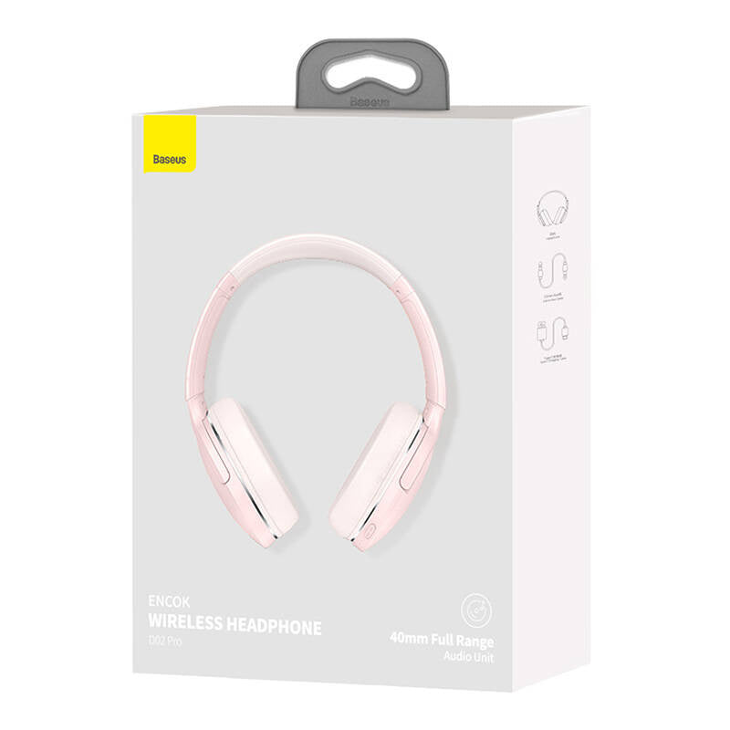 Baseus Encok D02 PRO (Rosa) Trådlösa hörlurar