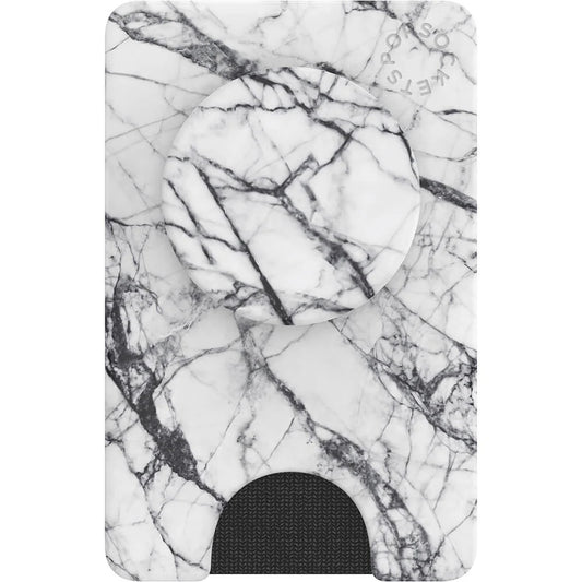 POPSOCKETS Wallet Dove White Marble Avtagbar mobil plånbok PopWallet+