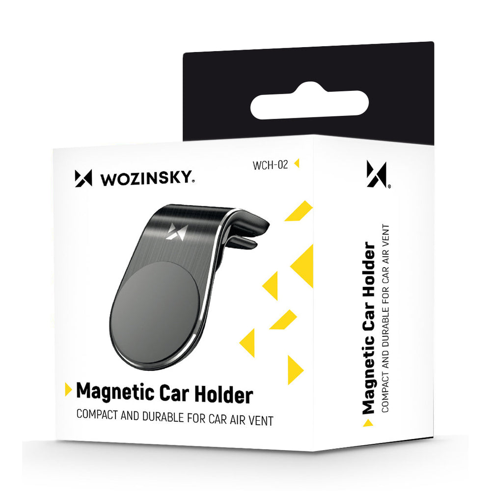 Wozinsky magnetisk telefonhållare för luftventiler, svart (WCH-02)