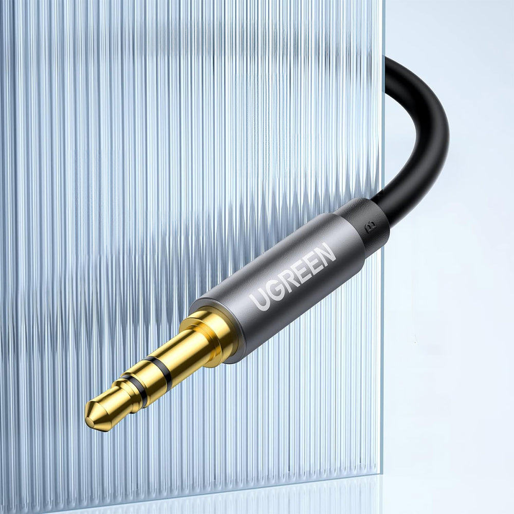 Ugreen AV118 10592 kabel 3,5 mm mini jack (manlig) / 3,5 mm mini jack (kvinnlig) 1m - silver