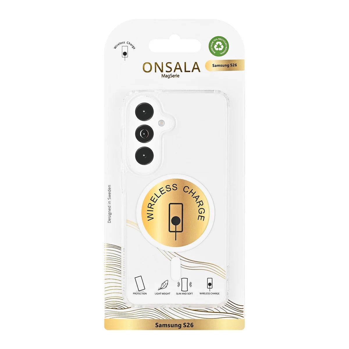 ONSALA  Mobilskal Transparent - Samsung Galaxy S26