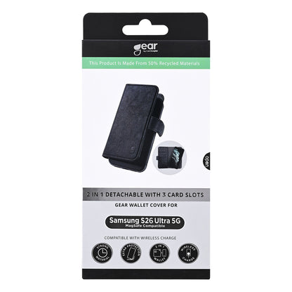 Gear 2in1 3 Card Recycled Magnetic Samsung S26 Ultra Black