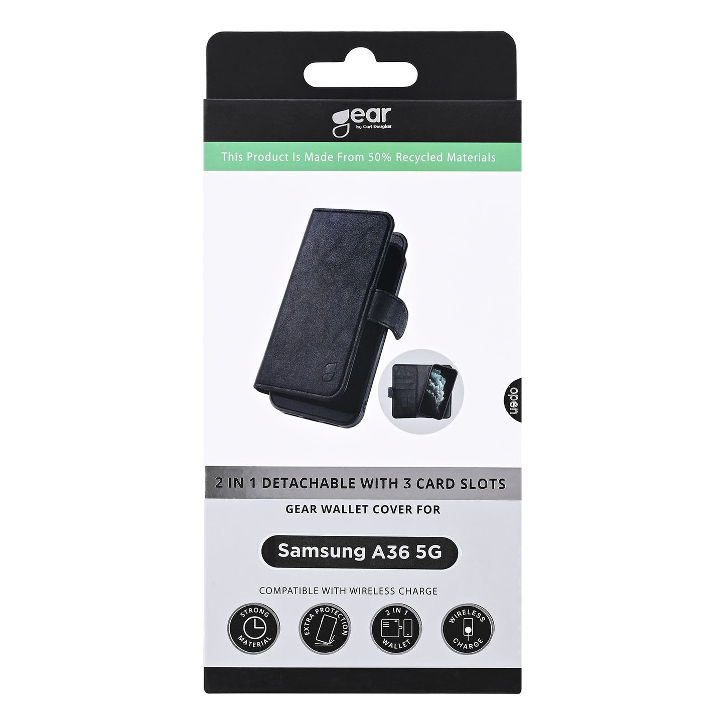 Gear 2in1 3 Card Recycled Samsung A36 5 G Black