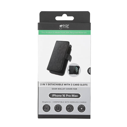 Gear 2in1 3 Card Recycled Mag Serie iPhone 16 Pro Max Black