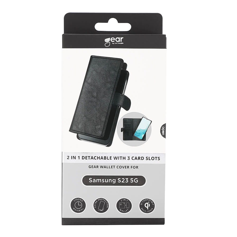Gear 2in1 Wallet 3 Card Samsung S23 5 G Black