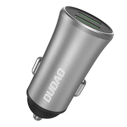 Dudao 3.4A smart bil laddare 2x USB silver (R6S silver)