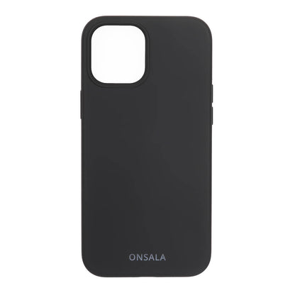 Onsala Mobil Cover Silicone Black iPhone 12 / 12 Pro