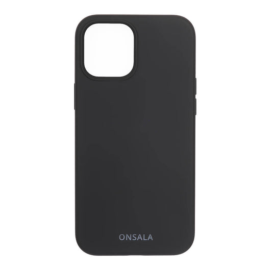 Onsala Mobil Cover Silicone Black iPhone 12 / 12 Pro