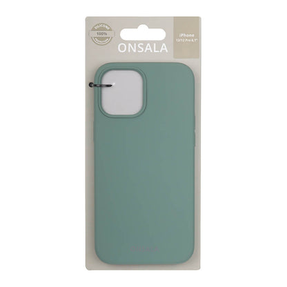 Onsala Mobilcover Silicone Pine Green iPhone 12 / 12 Pro
