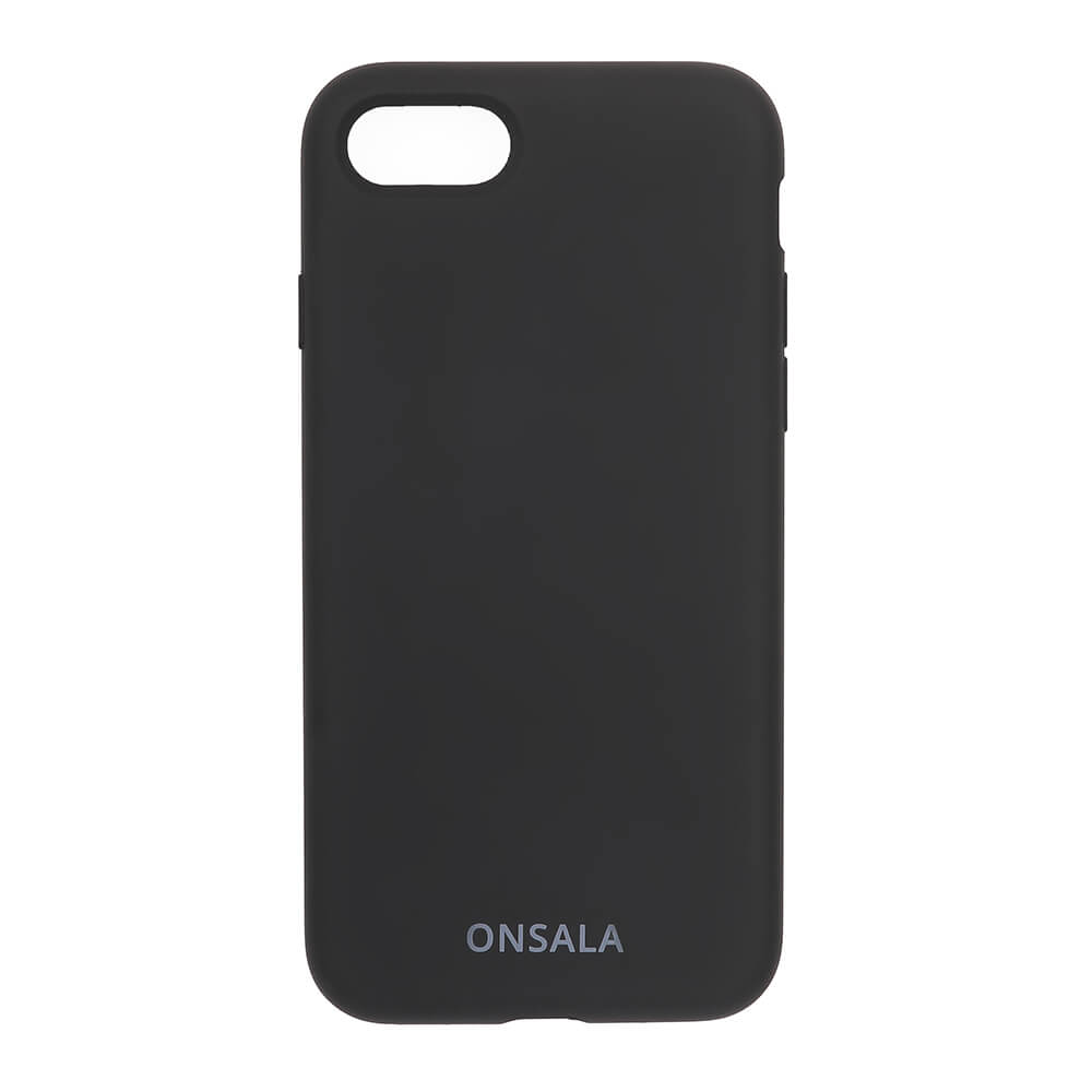 Onsala Mobil Cover Silicone Black iPhone 6/7/8/Se2020