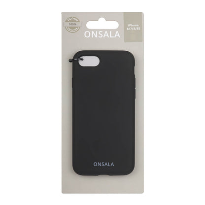 Onsala Mobil Cover Silicone Black iPhone 6/7/8/Se2020