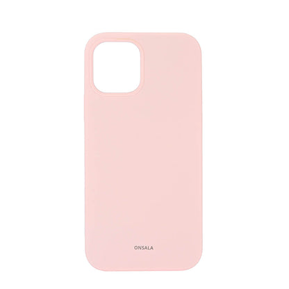 Onsala Mobilecover Silicone Chalk Pink iPhone 12 / 12 Pro