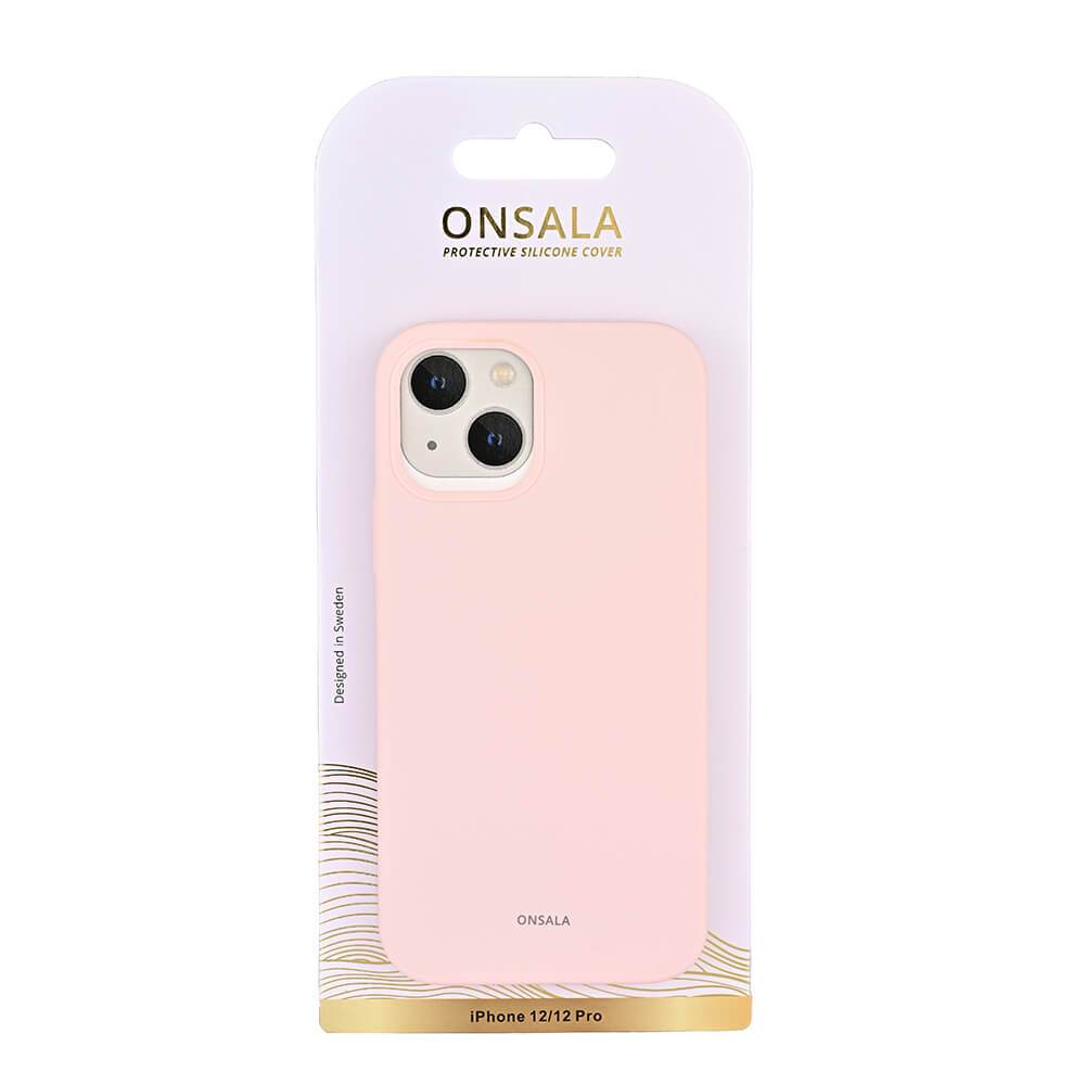 Onsala Mobilecover Silicone Chalk Pink iPhone 12 / 12 Pro