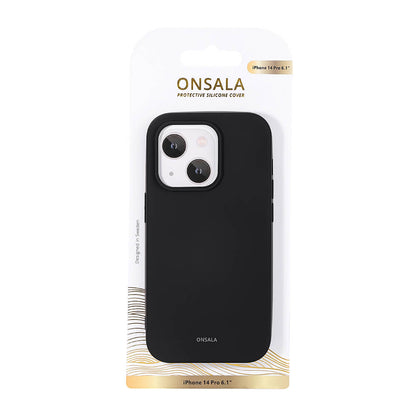 Onsala Backcover Silicone iPhone 14 Pro 6,1" Black