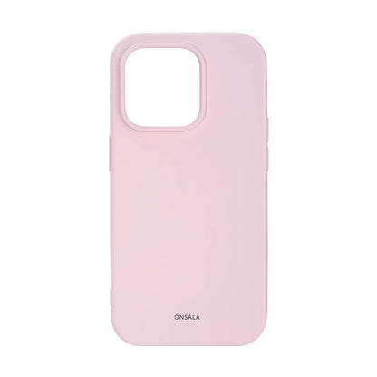 Onsala Backcover Silicone iPhone 14 Pro 6,1" Chalk Pink