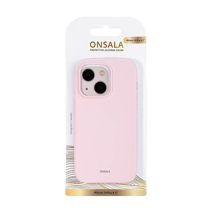 Onsala Backcover Silicone iPhone 14 Pro 6,1" Chalk Pink